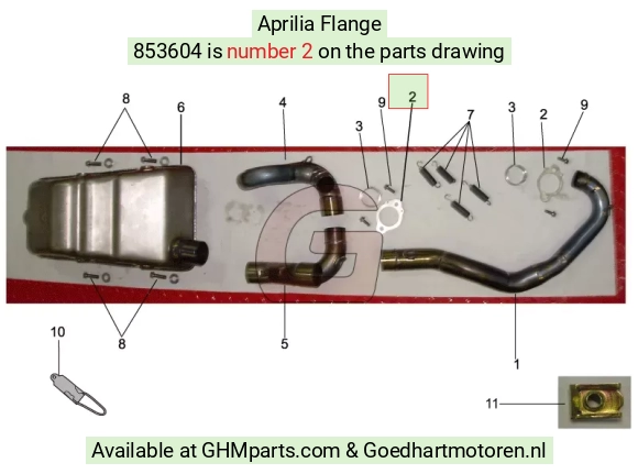Aprilia Demperflens 853604 - Goedhart Motoren